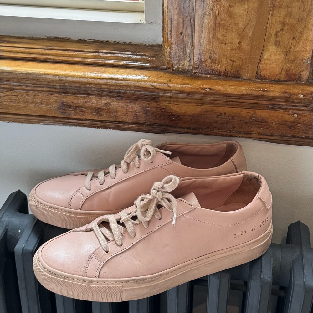 Common Projects - Blush Pink Leather Low-Top Sneakers